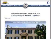 Tablet Screenshot of davenporthouse.org